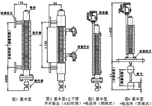 硝酸液位計結構特點(diǎn)圖